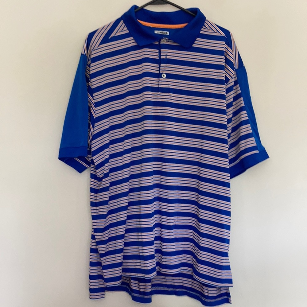 Orange & Blue XL Adidas Golf Shirt